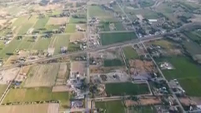 PALISADES COLORADO USA-2023: Aerial Rural Area With A Road And A Train
