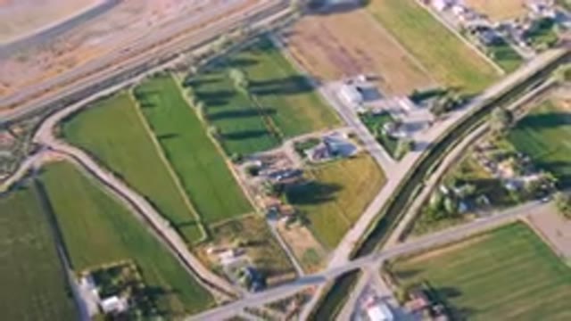 PALISADES COLORADO USA-2023: Aerial Rural Area With A Highway And A Road