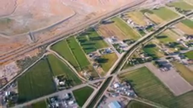 PALISADES COLORADO USA-2023: Aerial Rural Area With A Highway And A River