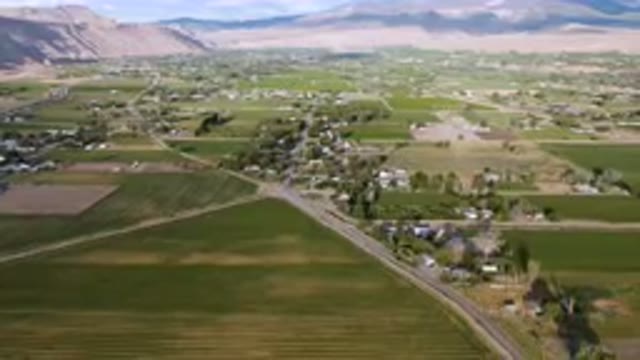 PALISADES COLORADO USA-2023: Aerial Rural Area With A Road And A Valley