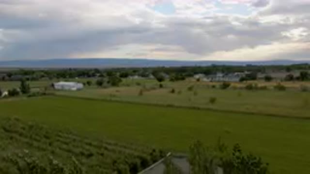 PALISADES COLORADO USA-2023: Field With A Few Houses And Trees