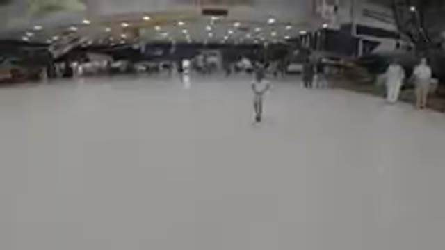 Little Girl Walking Inside a Museum