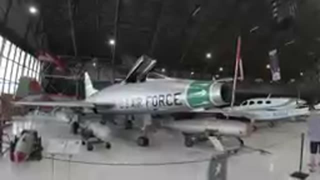 Air Force Plane on Display. Denver, Colorado, USA.