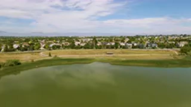 BROOMFIELD COLORADO USA-2023: Large Body Of Water In The Middle Of A Town