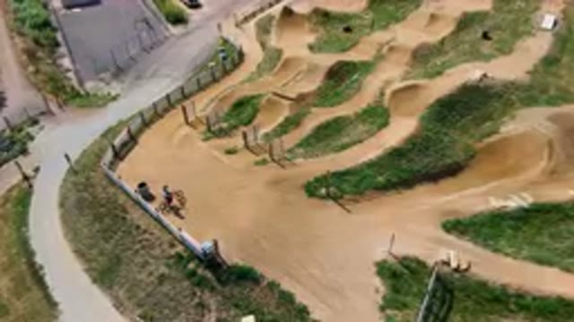 BROOMFIELD COLORADO USA-2023: Dirt Track With Many Routes To Take