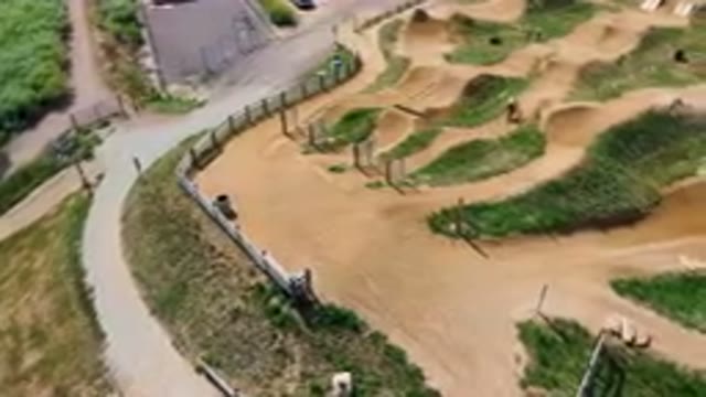 BROOMFIELD COLORADO USA-2023: Dirt Track With A Fence And A Dirt Bike Park