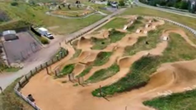 BROOMFIELD COLORADO USA-2023: Skateboard Park With A Dirt Course And A Fence
