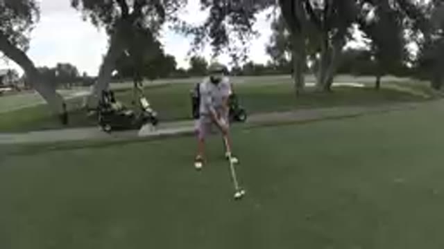 DENVER, UNITED STATES-2019: Man Playing Golf On A Colorado Golf Course