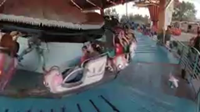 Denver, Colorado-August 1, 2017-Ride At Amusement Park