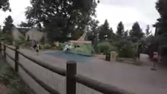 COLORADO, UNITED STATES-2019: At the Zoo - Jumping Play Area Made for Kids