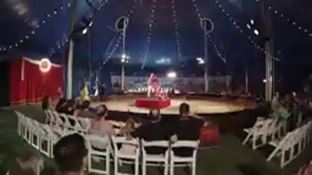 COLORADO UNITED STATES-2019: Circus Performance Under Big Top Tent