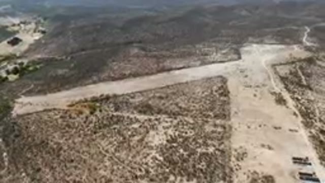 SAN IGNACIO BCS MEXICO-2023: Aerial Dirt Road And A Dirt Road In The Desert