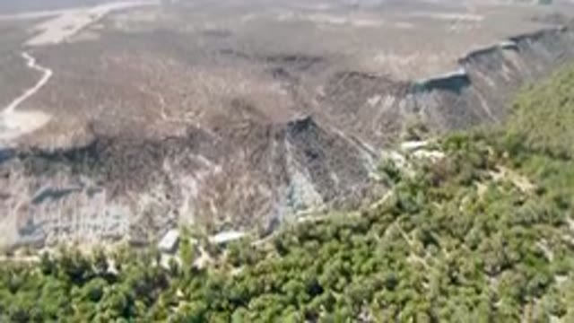 SAN IGNACIO BCS MEXICO-2023: Aerial Forest With A Road And A River