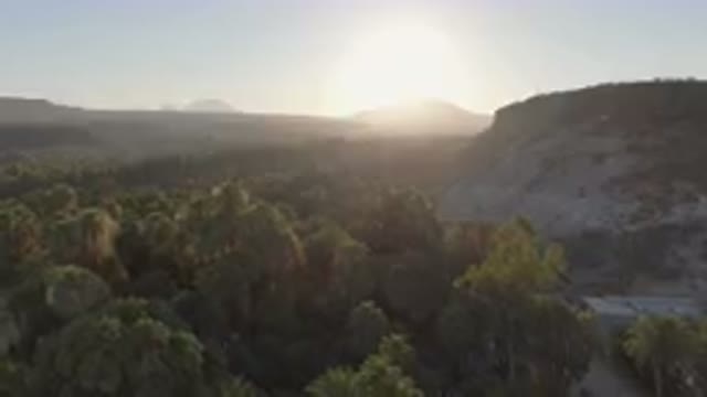 SAN IGNACIO BCS MEXICO-2023: Valley With A Mountain In The Distance