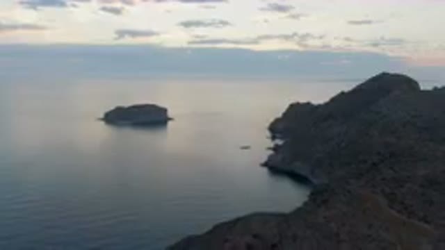 DANZANTE BAY LORETO BCS MEXICO-2023: Small Boat Out On The Water