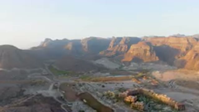 DANZANTE BAY LORETO BCS MEXICO-2023: Mountains Surrounding A City With A River