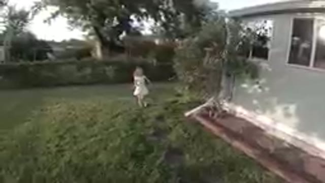 Colorado, United States-2019: Little Girl Running Happily