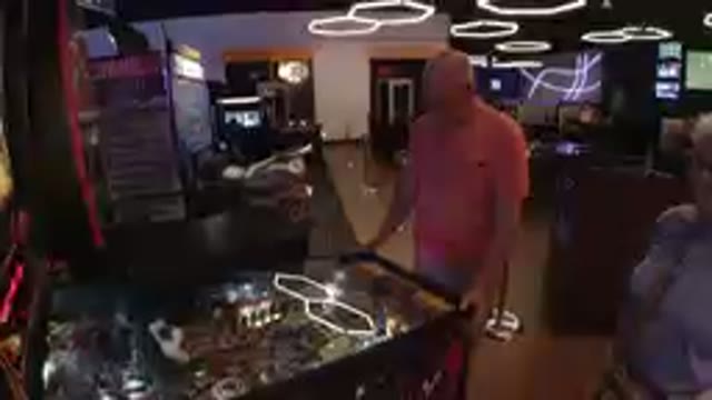 COLORADO, UNITED STATES-2019: Two People Playing A Game In A Pinball Game Room