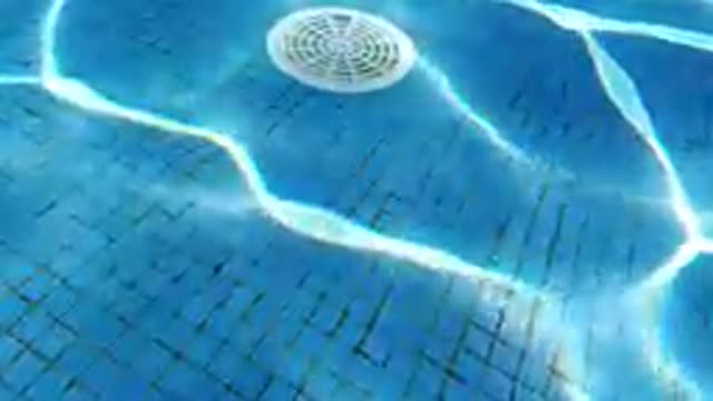 CABO BAJA CALIFORNIA SUR MEXICO-2019: Sunlight Ripples On Pool Floor