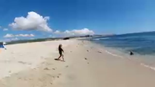 Los Cabos, Mexico-2019: Kids Playing by the Sea