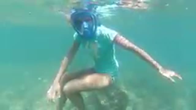 Los Cabos, Mexico-2019: Mom Enjoys Snorkeling in Los Cabos