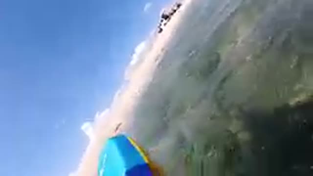 CABO BAJA CALIFORNIA SUR MEXICO-2019: Point Of View Emerging From Ocean Waves