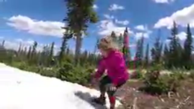 Little Girl That Is Standing In The Snow