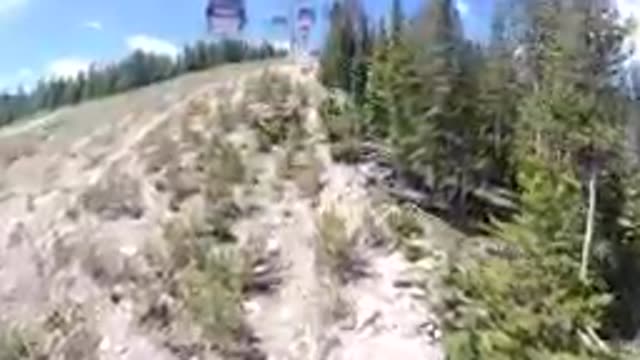 COLORADO UNITED STATES-2019: Summer View Of Ski Lift Trail
