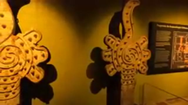 MEXICO CITY MEXICO-2023: Decorative Carvings On Display In A Museum