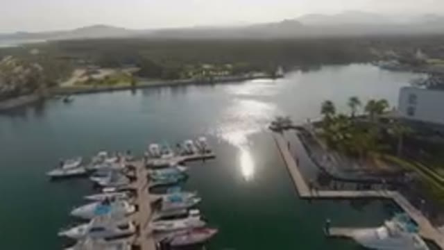 PUERTO LOS CABOS BCS MEXICO-2023: Many Boats Docked At The Dock In The Water