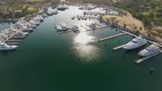 PUERTO LOS CABOS BCS MEXICO-2023: Marina With Boats Docked And Sun Shining