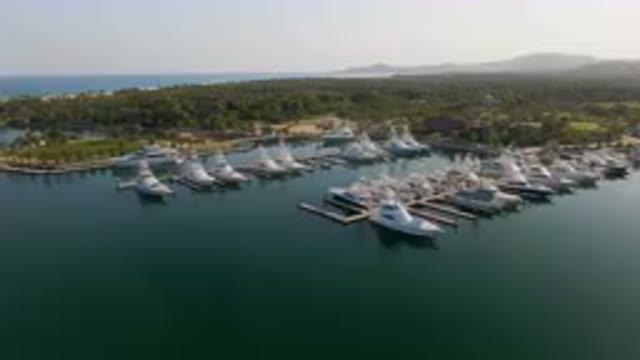 PUERTO LOS CABOS BCS MEXICO-2023: Marina With Many Boats Docked In It