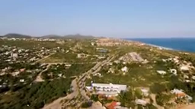 PUERTO LOS CABOS BCS MEXICO-2023: Aerial Town With A Beach And Ocean In The