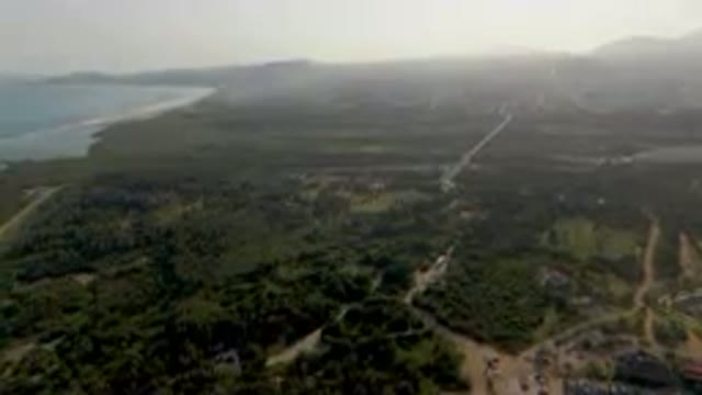PUERTO LOS CABOS BCS MEXICO-2023: Aerial City And Beach With Lot Of Trees