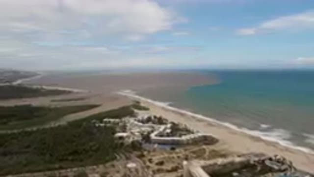 SAN JOSE DEL CABO BCS MEXICO-2023: Aerial Beach With A Hotel And A Resort