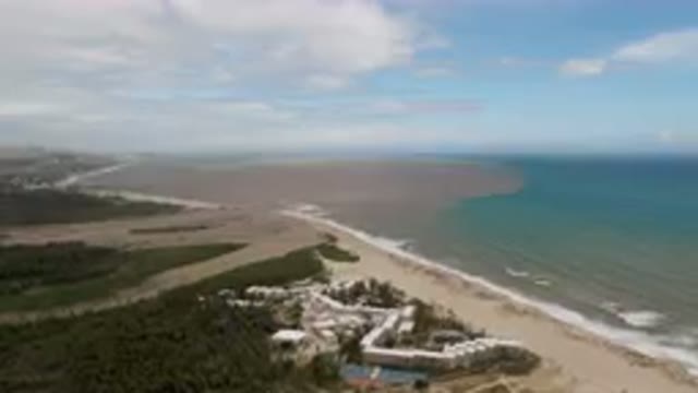 SAN JOSE DEL CABO BCS MEXICO-2023: Aerial Beach With A Large Body Of Water