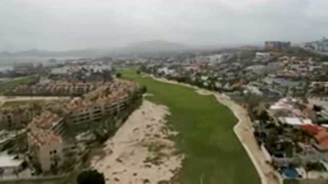 SAN JOSE DEL CABO BCS MEXICO-2023: Aerial Golf Course And Beach Scenery