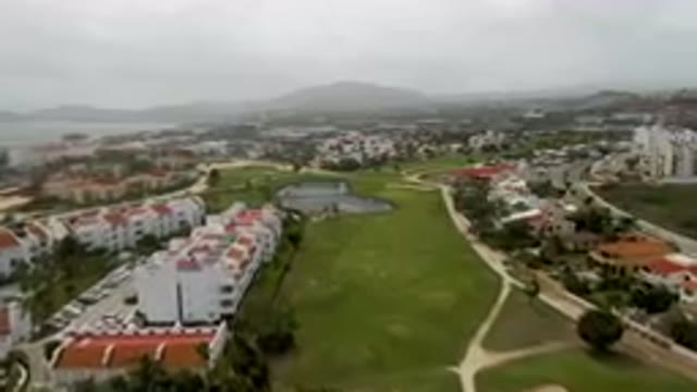 SAN JOSE DEL CABO BCS MEXICO-2023: Aerial Golf Course With Lush Fairways And Tropical Scenery