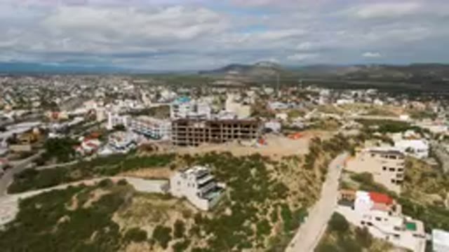 SAN JOSE DEL CABO BCS MEXICO-2023: Aerial City With A Lot Of Buildings And A