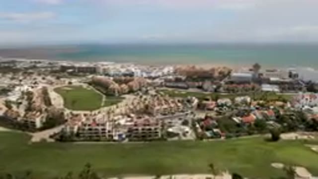 SAN JOSE DEL CABO BCS MEXICO-2023: Aerial Resort And Golf Course With A View Of