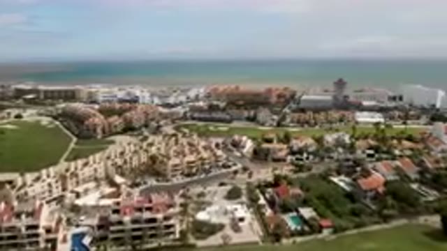 SAN JOSE DEL CABO BCS MEXICO-2023: Aerial City With A Beach And Ocean In The