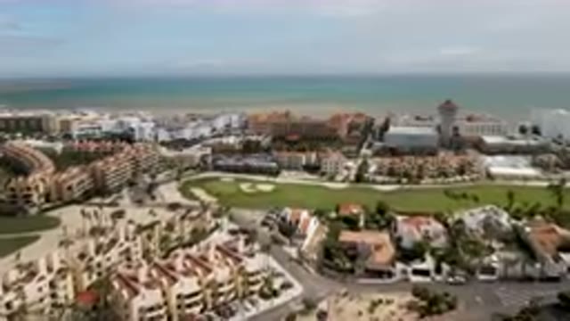 SAN JOSE DEL CABO BCS MEXICO-2023: Aerial City With A Beach And Ocean In The