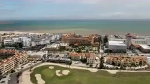 SAN JOSE DEL CABO BCS MEXICO-2023: Aerial City With A Beach And Ocean In The