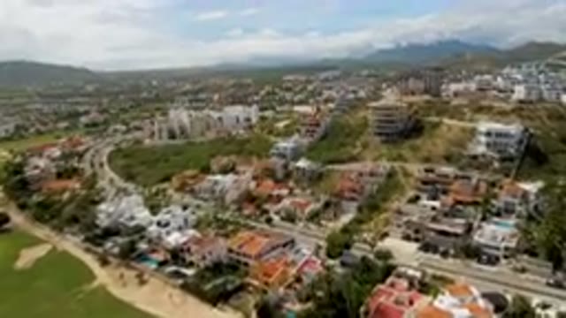 SAN JOSE DEL CABO BCS MEXICO-2023: Aerial City With A Golf Course And A Golf