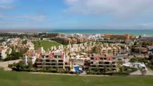 SAN JOSE DEL CABO BCS MEXICO-2023: Aerial Resort With Golf Course and Beach