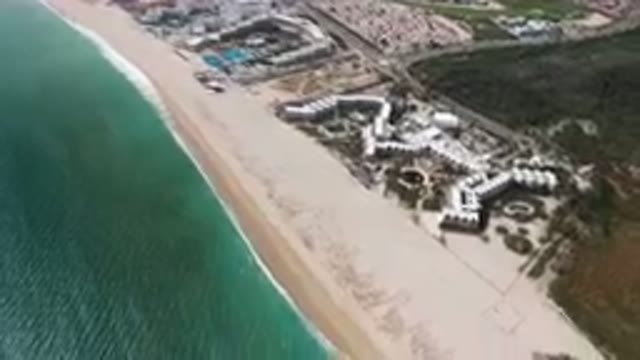 SAN JOSE DEL CABO BCS MEXICO-2023: Aerial Beach Resort With A Pool And A Beach