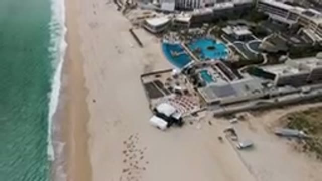 SAN JOSE DEL CABO BCS MEXICO-2023: Aerial View of Event Setup at a Resort