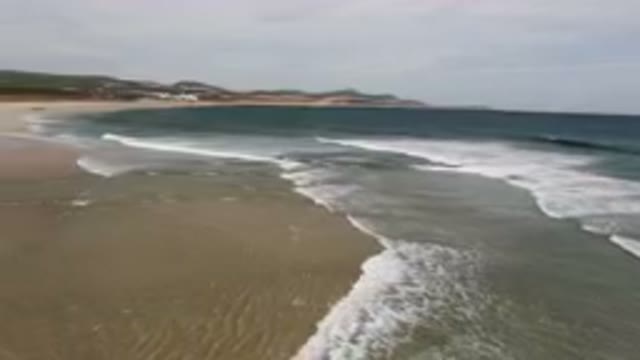 SAN JOSE DEL CABO BCS MEXICO-2023: Beach With Waves Coming In