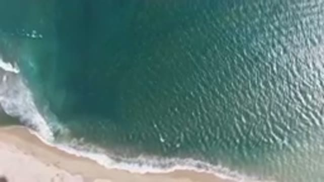 SAN JOSE DEL CABO BCS MEXICO-2023: Aerial Beach With A Surfboard And A Body Of Water