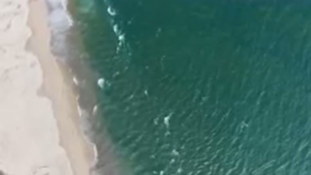 SAN JOSE DEL CABO BCS MEXICO-2023: Aerial Beach With A Boat And A Person On It